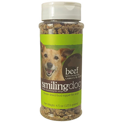 Smiling Dog Kibble Seasoning: Beef with potatoes, carrots, and celery