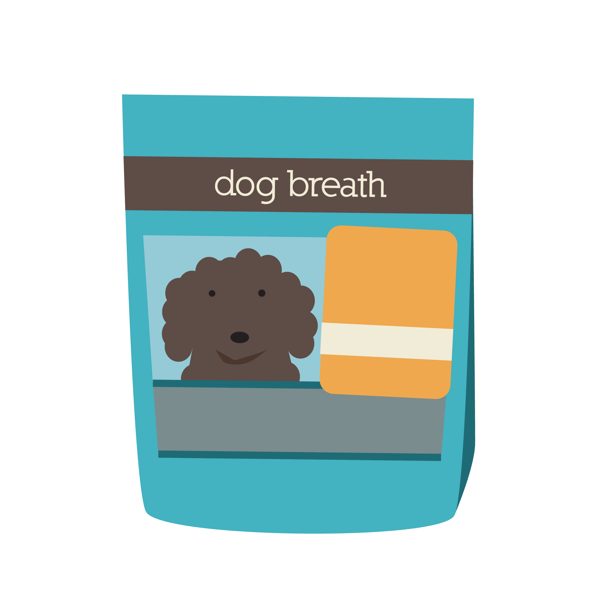 Cartoon drawing of Herbsmith's Dog Breath