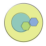 Digestive Enzymes, close up and iconified version