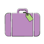 traveling and boarding icon